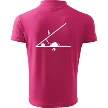 Pánská košile Matematická myš - Polokošile pánská Pique Polo 203 - XL ( Purpurová )