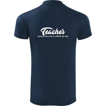 Pánská košile Teacher title - Polokošile Victory sportovní (dresovina) - M ( Námořní modrá (velmi tmavá - téměř černá) )