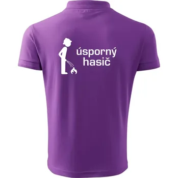 Pánská košile Úsporný hasič - Polokošile pánská Pique Polo 203 - 2XL ( Fialová )