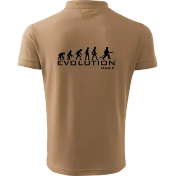 Pánská košile Evolution Hasič - Polokošile pánská Pique Polo 203 - 5XL ( Písková )
