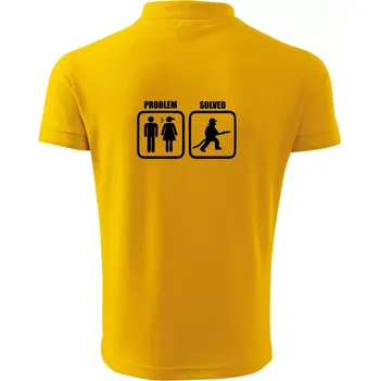 Pánská košile Problém hasič - Polokošile pánská Pique Polo 203 - 2XL ( Žlutá )