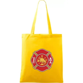 Fire department logo červené - Taška bavlněná - 42 x 38 cm ( Žlutá )