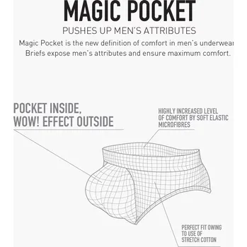 Slipy Slipy męskie Magic Pocket, M