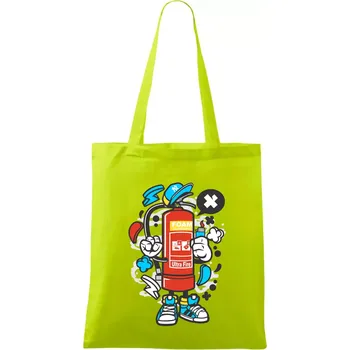 Hasičňák - Taška bavlněná - 42 x 38 cm ( Limetková )