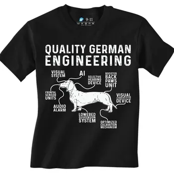 Chlapecké tričko Dětské tričko Jezevčík Quality German Engineering (Velikost: 3-4, Barva: Černá)