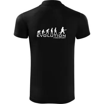 Pánská košile Evolution Firesport - Polokošile Victory sportovní (dresovina) - 2XL ( Černá )