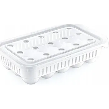 Dóza na potraviny KRABIČKA NA VAJÍČKA x15 ORGANIZÉR DO LEDNIČKY