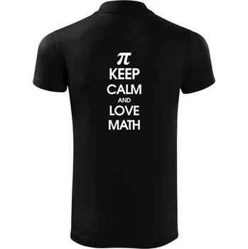 Pánská košile Keep calm and love math - Polokošile Victory sportovní (dresovina) - 2XL ( Černá )