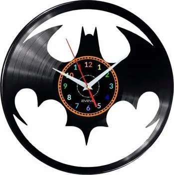 Hodiny BATMAN NÁSTĚNNÉ HODINY DEKORATIVNÍ MODERNÍ VINYLOVÁ DESKA