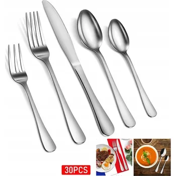 Příbor SADA PŘÍBORŮ 30 ks pro 6 osob, kompletní sada příborů krabička