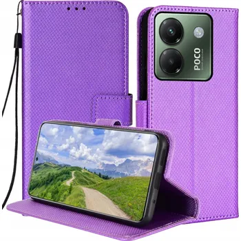 Pouzdro na mobilní telefon Flipové pouzdro Radian pro POCO M7 Pro fialové