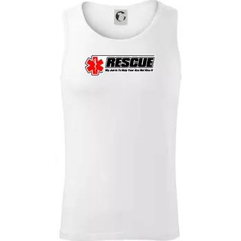 Pánské termoprádlo Rescue My Job Is To Help Your Ass Not Kiss It - Tílko pánské Core - M ( Bílá )