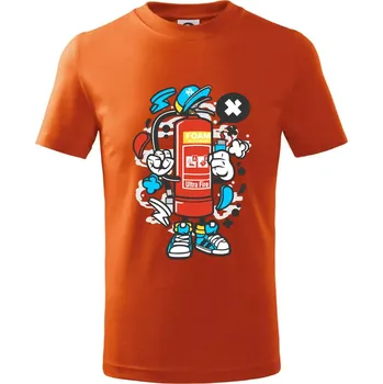 Hasičňák - Tričko dětské bavlněné - 158 cm/12 let ( Oranžová )