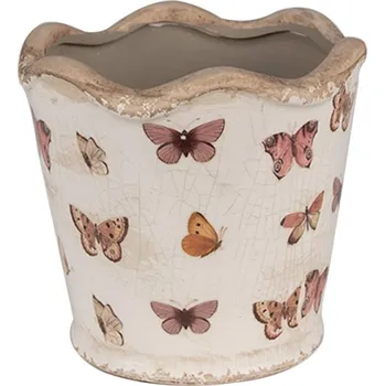 Květináč Obal Na Květináč na květináč s motýly G Clayre & Eef