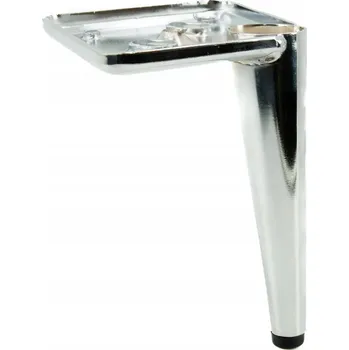 Stolová podnož Nábytková noha Jehla stříbrná chrom 15 cm kovová noha pro pohovku, skříňku