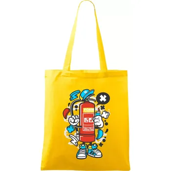 Nákupní taška Hasičňák - Taška bavlněná - 42 x 38 cm ( Žlutá )