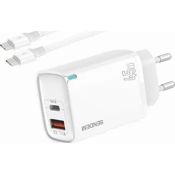 Rychlá 45W GaN nabíječka s USB-C kabelem pro Google Pixel 7 Pro