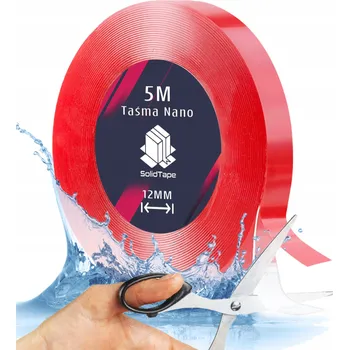 Lepicí páska Oboustranná lepicí páska SolidTape voděodolná 10 m opakovaně použitelná