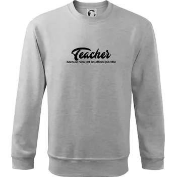 Chlapecké tričko Teacher title - Mikina Essential dětská - 146 cm/10 let ( Světlešedý Melír )