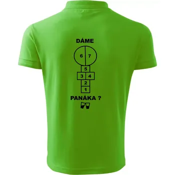 Pánská košile Dáme panáka? - Polokošile pánská Pique Polo 203 - XL ( Apple Green )