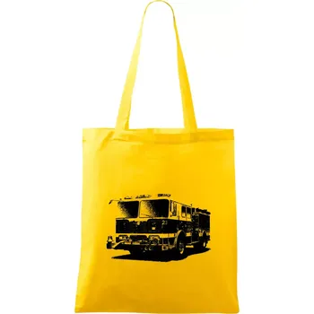 Hasičské auto americké - Taška bavlněná - 42 x 38 cm ( Žlutá )