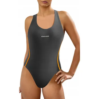 Dámské plavky Sesto Senso jednodílné plavky šedé barvy, velikost M