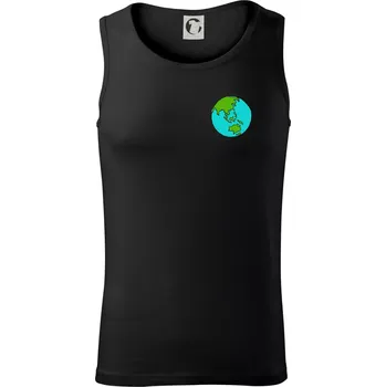 Planeta na prsu - Austrálie - Tílko pánské Core - 2XL ( Černá )
