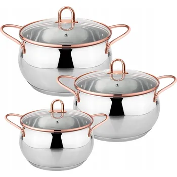 Hrnec Sada hrnců Karl Hausmann Gold nerezová ocel 6 ks.