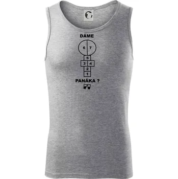 Dáme panáka? - Tílko pánské Core - 2XL ( Tmavě šedý melír )