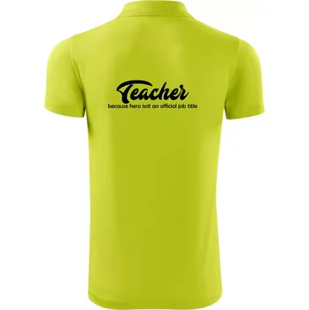 Pánská košile Teacher title - Polokošile Victory sportovní (dresovina) - 3XL ( Limetková )