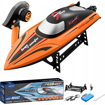 RC model auta Dálkově ovládaná loď Outdoor Toy Boat 2.4 g 40 km/h ORANŽOVÁ