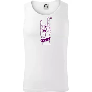 Rocková ruka dámská - Tílko pánské Core - L ( Bílá )