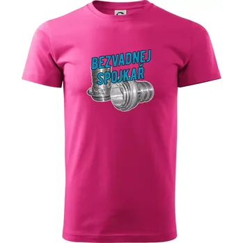 Bezvadnej spojkař - Klasické pánské triko vyšší gramáže - XS ( Purpurová )