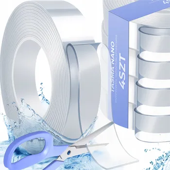 Lepicí páska Oboustranná NANO páska samolepicí voděodolná 100 cm x 2 cm PRŮHLEDNÁ