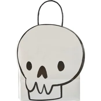 Ginger Ray Tašky dárkové Lebka 13,6 x 5 x 14 cm 6 ks