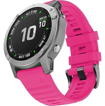VSECHNONAMOBIL 39289 SILICONE Řemínek Garmin Fenix 7 / Epix 2 (2. generácia) růžový