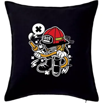 Polštář Fajrákmen - Polštář 50x50 - 50x50 - Pouze potah ( Černá )