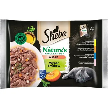 Krmivo pro kočku SHEBA Nature's výběr chutí mokré krmivo pro kočky v omáčce, kapsičky 4x85 g