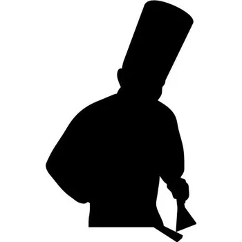 Samolepící dekorace Samolepka na stěnu kuchař 15x9cm