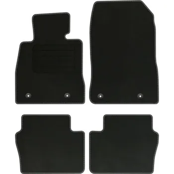 autokoberec Velurové autokoberce s upevněním v sadě Edecor