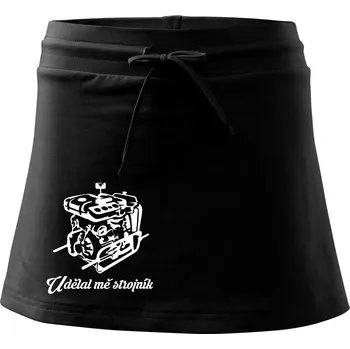 Dámské oblečení Udělal mě strojník - Sportovní sukně - two in one - L ( Černá )