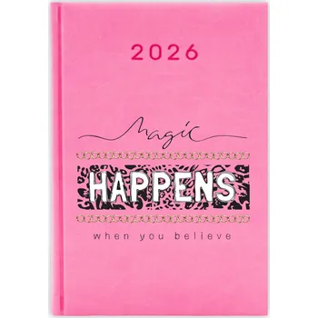 Kalendář Knižkový kalendář pro učitele 2026 A5, růžový