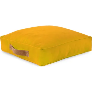 Taburet Kvadratický polštář PLUSZOVÝ taburet křeslo PERLOVÁ