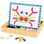 Dřevěná magnetická tabule s puzzle