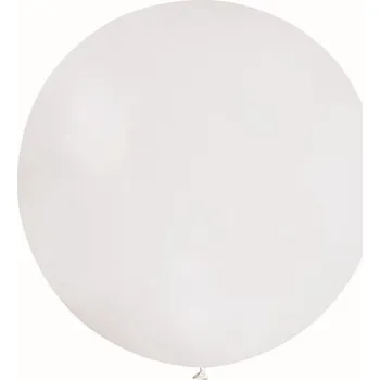 Balónek OBŘÍ VELKÝ narozeninový balónek BÍLÝ koule 45 cm latexový KŘEST narozeniny