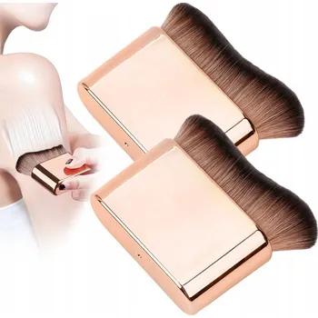 Kosmetický štětec 2x HUSTÝ MĚKKÝ ŠTĚTEC NA MAKE-UP, TEKUTÝ PODKLAD, JEDNOTNÝ