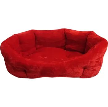 Pelíšek pro psa Pelech pro pejsky - červený fleece - 45 x 30 cm