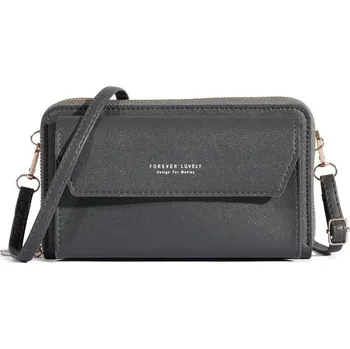 Kabelka Malá letní crossbody kabelka s kapsami | dámská kabelka, letní taška - Tmavě šedá