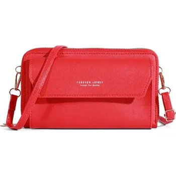 Kabelka Malá letní crossbody kabelka s kapsami | dámská kabelka, letní taška - červený