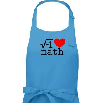 Kuchyňská zástěra I love math - Dámská zástěra na vaření - Univerzální velikost ( Světlý tyrkys )
